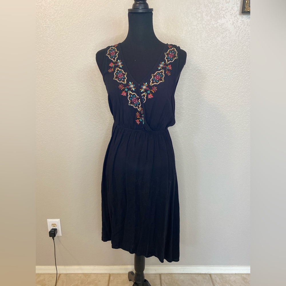 Eyelash Couture Embroidered high low dress